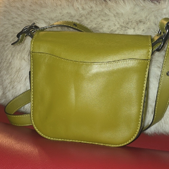 Coach Courier Leather Bag, Citron - Picture 3 of 11
